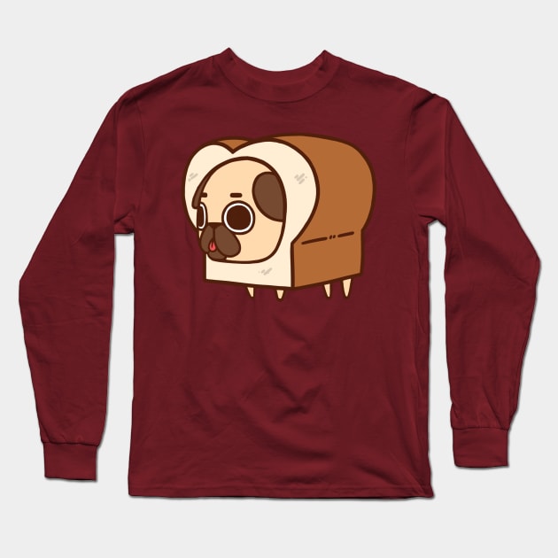 Bread Loaf Puglie Long Sleeve T-Shirt by Puglie Pug 